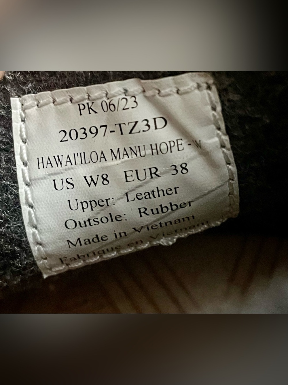 Olukai Hawai'iloa Shoes Women’s US 8 Leather Manu Hope Gray Chelsea Boot Cushion - Picture 7 of 11